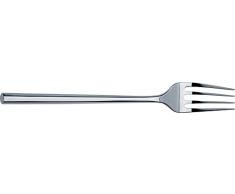 Alessi Ti04/2 Mu Fourchette de Table en Acier Inoxydable 18/10 Brillant, Set de 6 PiÃ¨ces