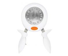 Fiskars Perforatrice Squeeze Punch, Cercle festonné, à 5 cm, Pour droitiers et gauchers, Acier de qualité/Plastique, Blanc/Orange, XL, 1004715