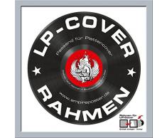 Empire Merchandising 687524 Cadre Cadre Amovible de lempire Argent Cadres en Plastique 15 mm Vitre en Verre Acrylique Extérieur Taille 34,5 x 34,5 cm