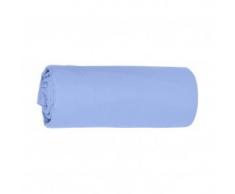 Vent Du Sud Drap Housse Uni en Coton Percale, Topaze, 190x140 cm