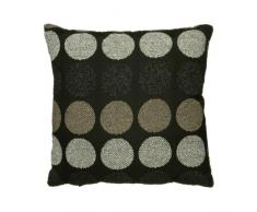 Premier Housewares Coussin Noir/cercles crème