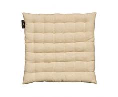 Linum PEPPER Coussin de Siege, Coton, Creme, 40 x 40 cm