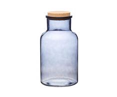 Bocal en Verre Natural Elements par KitchenCraft, 3Â litres, Effet Verre fumÃ©, Bleu Ardoise, Verre, Bleu Ardoise, 3 litres (5Â¼ Pints)