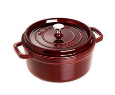 Staub 1102287 Cocotte Ronde Grenadine 22 cm