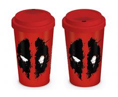 Marvel MGT23839 Deadpool (Splat) Travel Mug, CÃ©ramique, Multicolore, 12oz/340ml