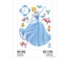 AG Design DK 865 Stickers autkleber cinderela Murale Motif Disney
