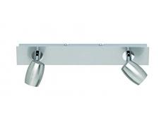 TRIO, Spot, Michael 2xGU10, max.28,0 W Corps: metal, Nickel mat L:32,0cm, L:5,0cm, H:13,0cm IP20