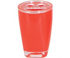 MSV 140669 Gobelet Porte brosses a Dents Acrylique, PS, 2 Tons Rouge