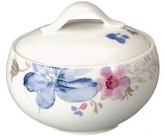Villeroy & Boch Mariefleur Gris Basic Sucrier, Porcelaine Premium, Blanc/Multicolore
