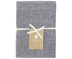 Moorish Idol - Lin Chambray Drap Plat- 240cm x 300cm- Charbon