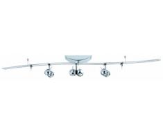 Paulmann Sphere / 97617 Plafonnier sur rails 3 x 2 x 20 W GU4/G4 Acier chromé 230/12 V / 150 VA
