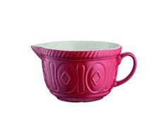 Mason Cash MÃ©lange rÃ©sistante aux impacts en faÃ¯ence PÃ¢te Bol Ã mÃ©langer, Rouge