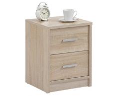 MAJA Möbel Table de Chevet, Chêne Sonoma, Taille Unique