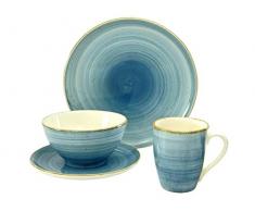 Creatable Geschirrset, Single teilig, 20812, sÃ©rie Brush Nordic, Vaisselle, Set Simple 6 piÃ¨ces, Bleu
