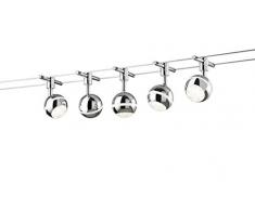 TRIO - Spot BALOUBET 5 LED - 3,8 Watts, 3000K, 350 Lm - Métal et Chrome