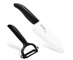 Kyocera GIFT SET BK Couteau du Chef : 1 Fk-140-Wh + 1 Eplucheur Cp-10-Nbk Noir