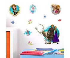 Disney Frozen 3D Stickers muraux, en Vinyle, Multicolore