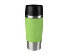 Emsa 513548 TRAVEL MUG, Mug isotherme fermeture par pression Quick Press, 100% hermétique, silicone, 360 ml, Limette