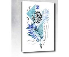 Bonamaison Peinture sur toile, multicolore, 70 x 100 cm - Conçu et fabriqué en Turquie