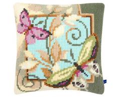 Vervaco Kit Coussin au Point de Croix Papillons déco