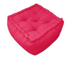 Deco and Co Décoration intérieure naturelle - Pouf rose, Taille Unique