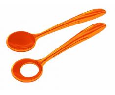 Guzzini 20150045 Couverts à Salade 28 cm Orange Transparent 28 cm