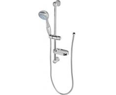 FERIDRAS Hidra Barre de Douche pommeau de Douche 5 Fonctions, métal, Chrome, 9 x 18 x 68 cm