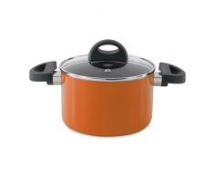 BergHOFF 3700156 Faitout avec Couvercle Aluminium forgÃ© Orange 16 cm