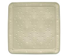 Kela 22364 Kreta Tapis de Douche PVC Beige 55 x 55 x 1 cm