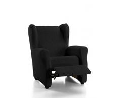 Martina Home Emilia Housse Fauteuil Relax, Tissu, Noir, 33Â x 8Â x 42Â cm