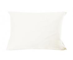 Blanc des Vosges Uni Jersey Taie Coton Blanc 60 x 40 cm