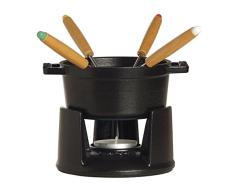 Staub Fonte 1400423 Service à Fondue Chocolat Noir Mat 10 cm