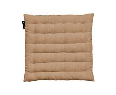 LINUM Pepper Galette de Siege, Coton, Camel, 40 x 40 cm