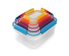 Joseph Joseph - Nest Lock - Boîtes de Conservation Compactes Plastique - Lot de 5 - Multicolores