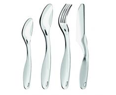 Bodum K6400-10B Set 4 Couverts à Picnic, Plastique, Transparent, 1,6 x 7 x 23,6 cm
