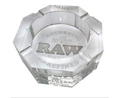 Unbekannt RAW Crystal Glass Cendrier en Cristal Transparent Taille M