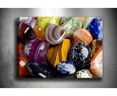 Bonamaison Peinture sur toile, multicolore, 50 x 70 cm