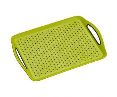 Kesper 77202 Plateau de Service Anti-Dérapant Plastique Vert 45,5 x 32 x 4,5 cm