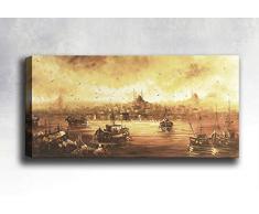 Bonamaison Peinture sur toile, multicolore, 30 x 90 cm - ConÃ§u et fabriquÃ© en Turquie