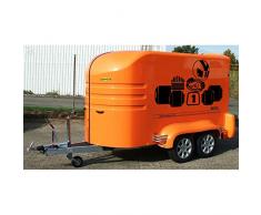 TATOUTEX 3613244972780 Sticker Mural, Orange, L 20cm x H 12cm