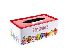 Monsieur Madame MM3112 BoÃ®te Ã Mouchoir Mr Mme, MÃ©tal, Multicouleur, 24,5 x 13 x 9,3 cm