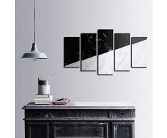 Bonamaison DÃ©coration Murale Ensemble de 5 Impression sur Toile, Dimensions: 100 x 60 Cm - ConÃ§u et fabriquÃ© en Turquie