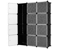 EGLEMTEK Meuble de Rangement Noir