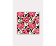 Bonamaison Horloge Murale en MDF, Multicolore, 30 x 30 cm