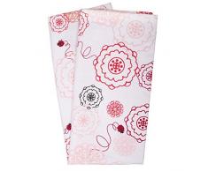 Feinkost Serviette de Table Coton, Rouge/Blanc, 45Â x 45Â cm
