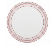 DEGRENNE 227589 Plat à Tarte, Porcelaine, Framboise, 33 x 33 x 2 cm