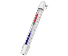 Xavax Thermomètre analogique pour réfrigérateur, freezer ou congélateur (à suspendre au réfrigérateur, congélateur, cave à vin, minibar, minimum -40 degrés, maximum 30 degrés, format stylo) Blanc