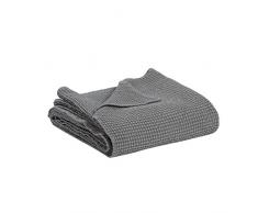 Vivaraise Plaid Coton Nid dabeille Maia Tourterelle 140X200