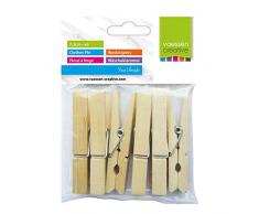 Vaessen Creative Pince à Linge, Naturel, Taille Unique