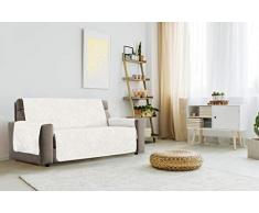 Datex “Glamour” Housse de canapé antidérapante, Crème, 4 Places